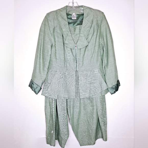 Ateliers Rare Toggery Pants - Ateliers Rare Toggery "Strictly Business" Quite Lux.,office,cotton,wideleg,suit